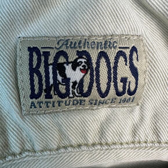 Vintage 90s Y2K Big Dogs Dad Shorts Mens L Khaki Cargo Outdoor Casual Men Soft - Picture 8 of 12